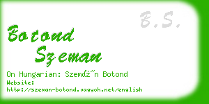 botond szeman business card